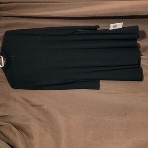 IVANKA TRUMP Black light knit sweater dress